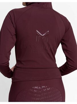 Sudadera con Cremallera Reflection Mujer Maximilian Burdeos