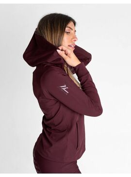 Sudadera con Cremallera Reflection Mujer Maximilian Burdeos