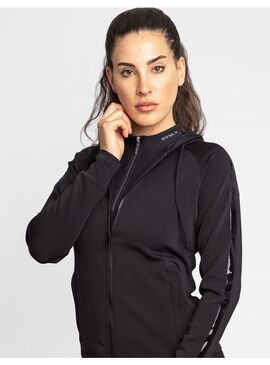 Sudadera con Cremallera Reflection Mujer Maximilian Negro