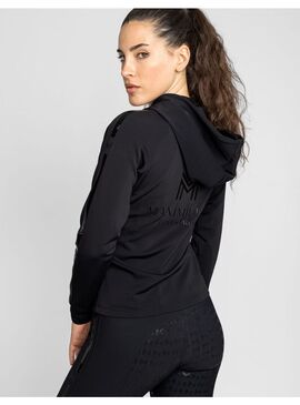 Sudadera con Cremallera Reflection Mujer Maximilian Negro