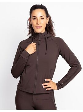 Sudadera con Cremallera Reflection Mujer Maximilian Chocolate