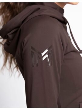 Sudadera con Cremallera Reflection Mujer Maximilian Chocolate