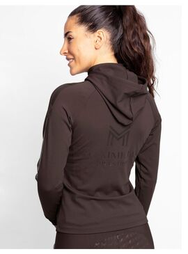 Sudadera con Cremallera Reflection Mujer Maximilian Chocolate