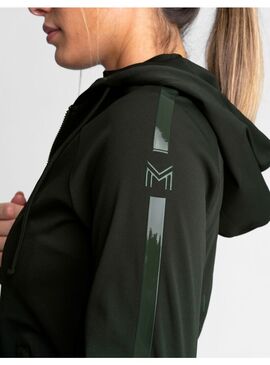 Sudadera con Cremallera Reflection Mujer Maximilian Hunter Green