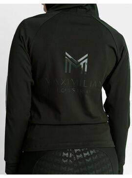 Sudadera con Cremallera Reflection Mujer Maximilian Hunter Green