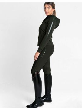 Sudadera con Cremallera Reflection Mujer Maximilian Hunter Green