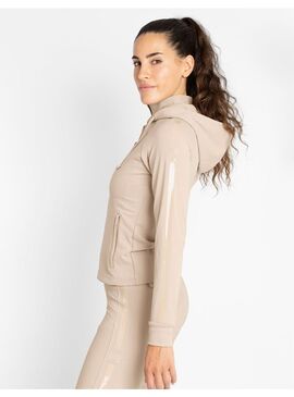 Sudadera con Cremallera Reflection Mujer Maximilian Beige