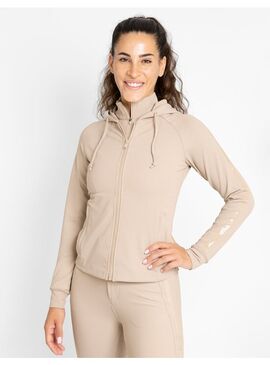 Sudadera con Cremallera Reflection Mujer Maximilian Beige