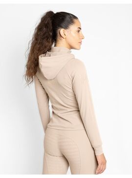 Sudadera con Cremallera Reflection Mujer Maximilian Beige