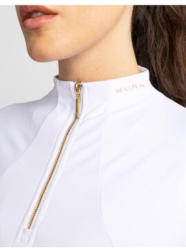 Base Layer Manga Corta Mujer Maximilian Blanco/Dorado