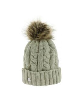 Gorro con Pompón Equitheme Torsades Gris