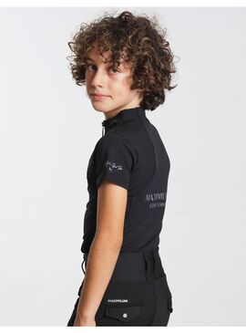 Base Layer Manga Corta Junior Maximilian Negro