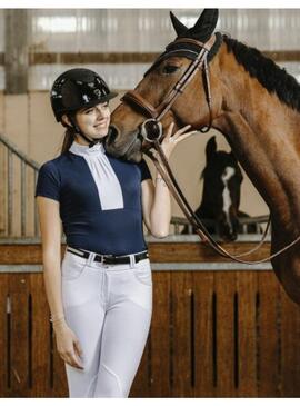 Polo Equithème 'Doha' Mangas Cortas Blanco