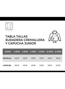 Sudadera con Cremallera y Capucha Junior LUCUS Negro