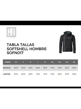 Chaqueta Hombre Softshell LUCUS Negro