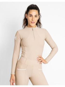 Base Layer Manga Larga Mujer Maximilian Beige