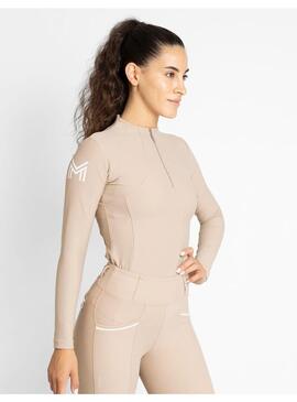 Base Layer Manga Larga Mujer Maximilian Beige