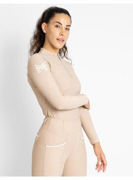 Base Layer Manga Larga Mujer Maximilian Beige