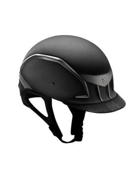 Casco XJ Samshield Negro Mate/Cromado Negro/Visera Alcántara