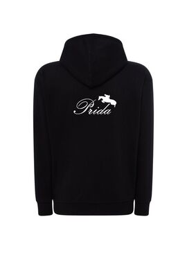 Sudadera con Cremallera y Capucha Junior PRIDA Negro