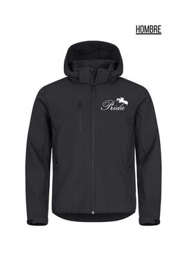 Chaqueta Hombre Softshell PRIDA Negro