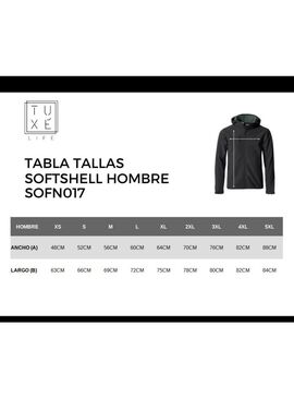 Chaqueta Hombre Softshell PRIDA Negro