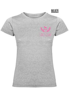 Camiseta Mujer San Cosme Gris