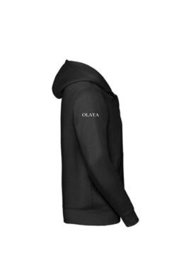 Sudadera Adulto cremallera capucha MANZANEDA Negro