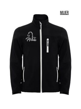 Chaqueta Softshell Mujer sin Capucha Puraga Negro