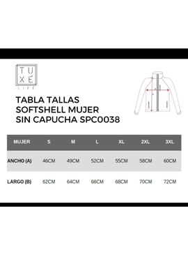 Chaqueta Softshell Mujer sin Capucha Puraga Negro