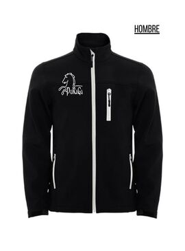 Chaqueta Softshell Hombre sin Capucha Puraga Negro