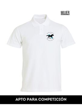 Polo Mujer Cabalo Marchador Galego Blanco