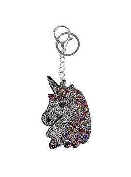 Colgante Unicornio Gris plata-multicolor Cabeza Waldhausen