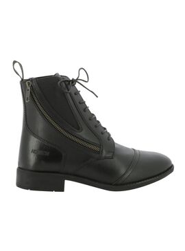 Botines Norton “Metal” con Cremallera y Cordones Negro