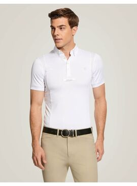 Polo concurso Ariat Tek manga corta hombre Blanco