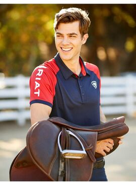 Polo Ariat Team 3.0 Hombre Marino