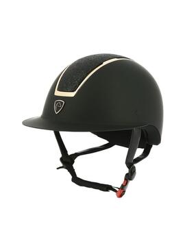 Casco Equithème 'Glint Mat' Negro Mate/Rosa