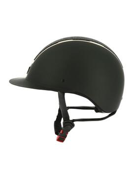 Casco Equithème 'Glint Mat' Negro Mate/Rosa