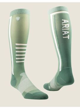 Calcetín Ariat Ariattek Slimline Performance (Par) Lily Pad/Duck Green