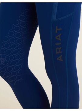 Mallas Equitación Ariat Venture Thermal Half Grip Rodilla Mujer Estate Blue