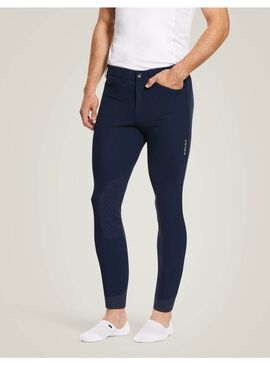 Pantalón Ariat Tri Factor Grip Knee Rodilla Patch Hombre Marino