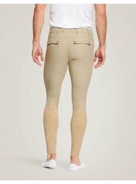 Pantalón Ariat Tri Factor Grip Knee Rodilla Patch Hombre Beige