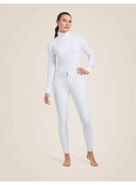 Pantalón Ariat Tri Factor Grip Knee Rodilla Mujer Blanco