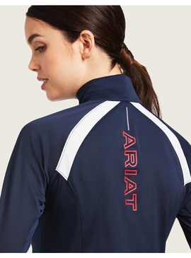 Polo Ariat Sunstopper 2.0 ¼ Zip Manga Larga Mujer Team