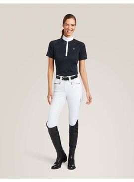 Polo Concurso Ariat Showstopper 2.0 Manga Corta Mujer Marino