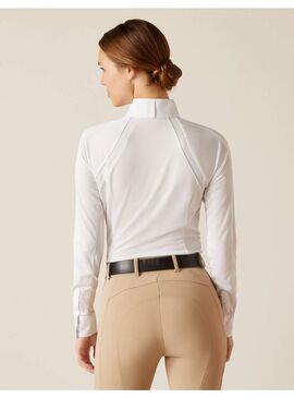 Polo Concurso Ariat Sunstopper 3.0 Manga Larga Mujer Blanco