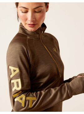 Sudadera Ariat Tek Team ½ Zip Mujer Canteen