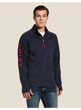 Sudadera Ariat Tek Team ½ Zip Hombre Marino