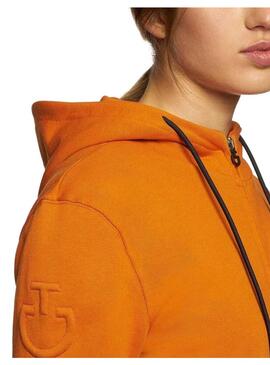 Sudadera Train Hard Unisex Cavalleria Toscana Naranja