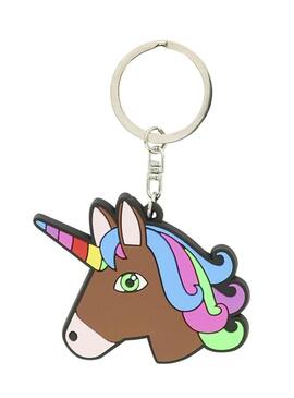 Llavero de silicona EQUI-KIDS 'Licorne' Marrón